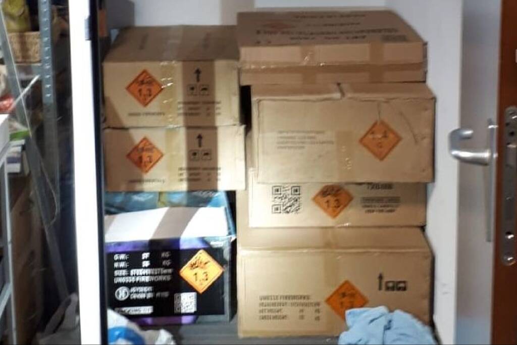 230 kilo vuurwerk aangetroffen in woning