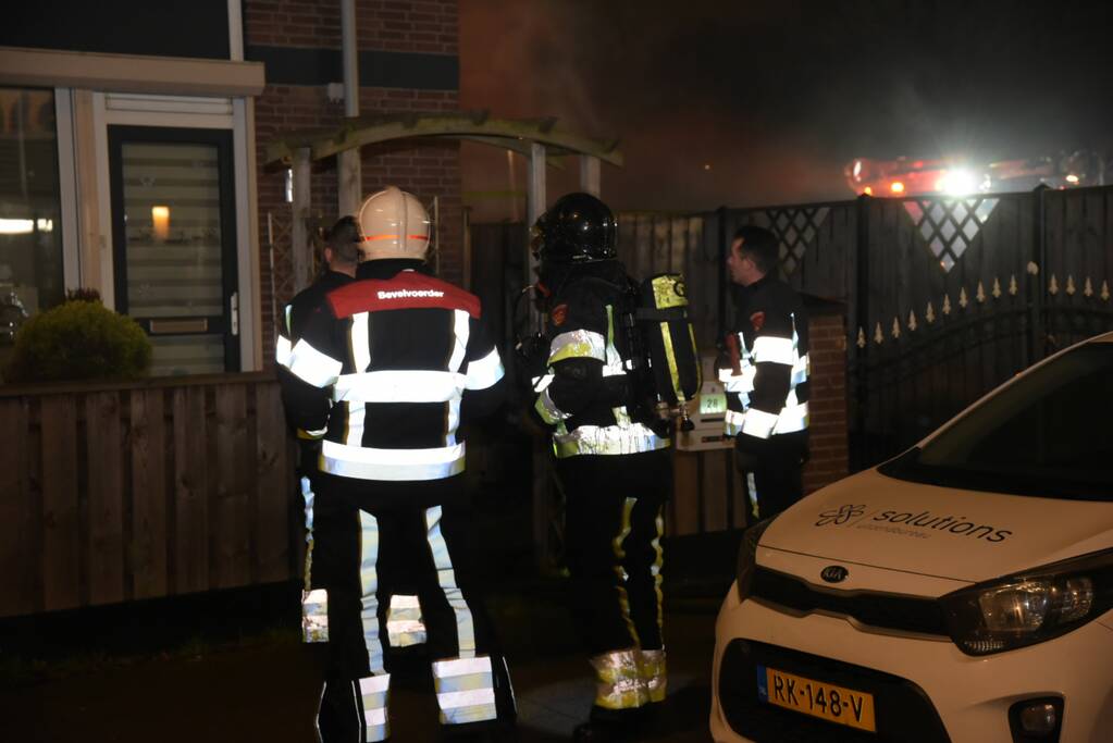 Slaapkamer woning verwoest door brand