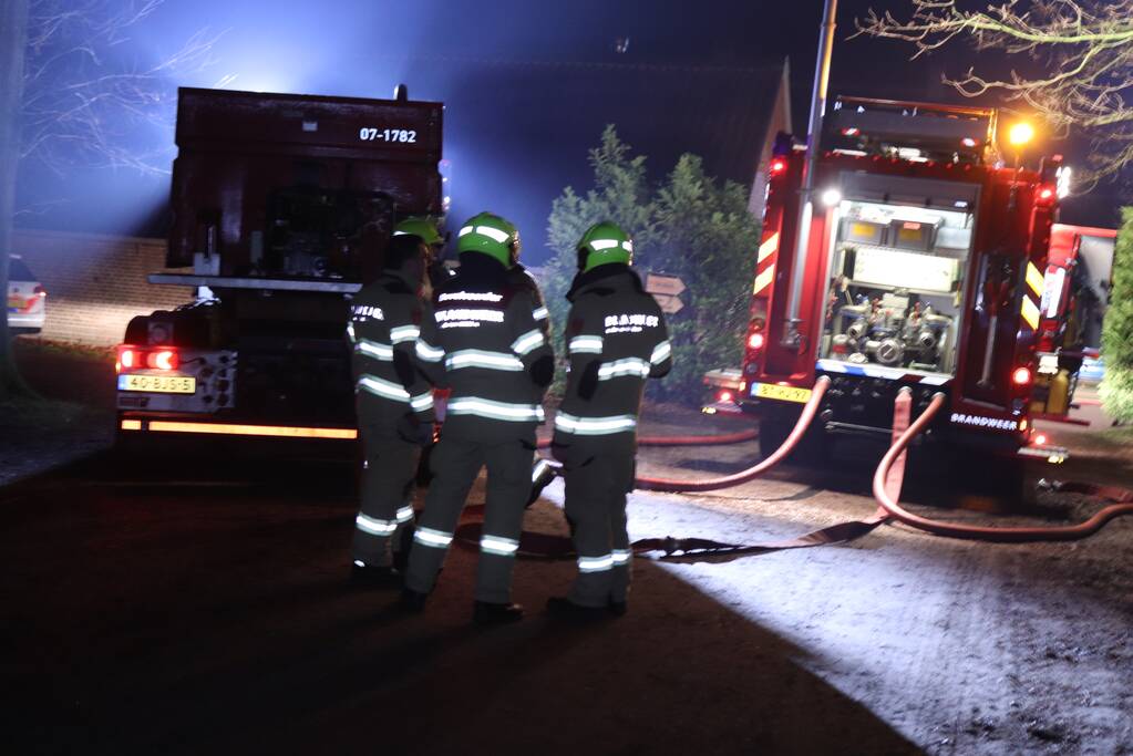 Flinke brand verwoest schuur