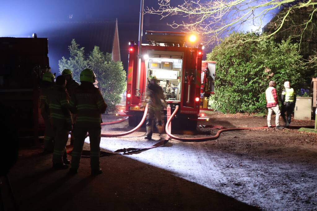 Flinke brand verwoest schuur