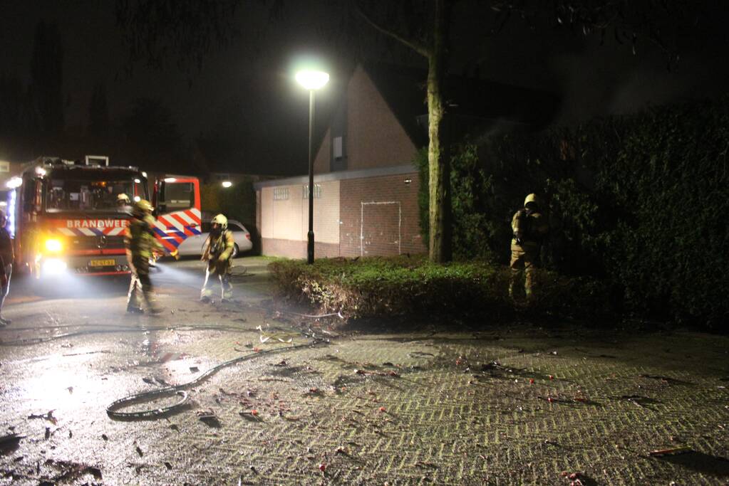 Heg vat vlam door vuurwerk