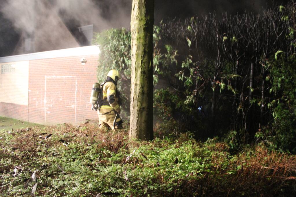 Heg vat vlam door vuurwerk