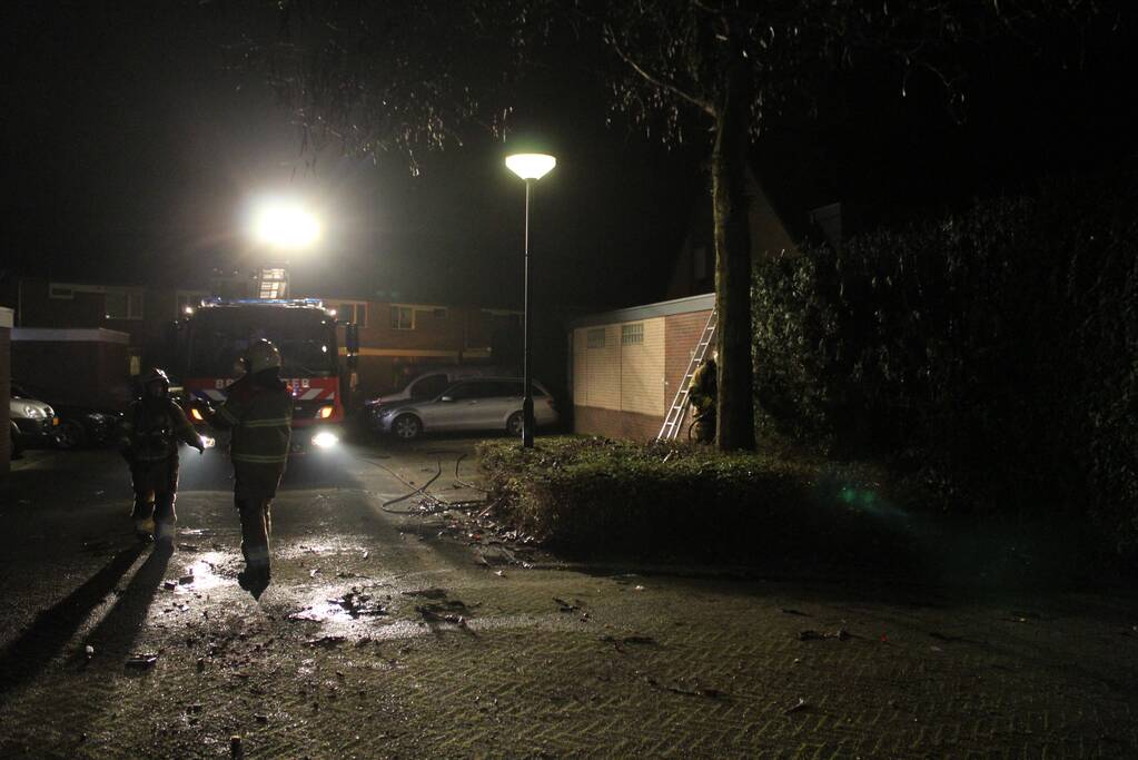 Heg vat vlam door vuurwerk