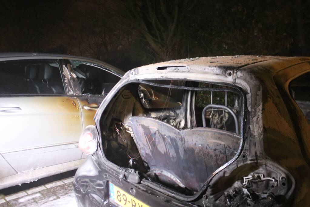 Auto brand volledig uit