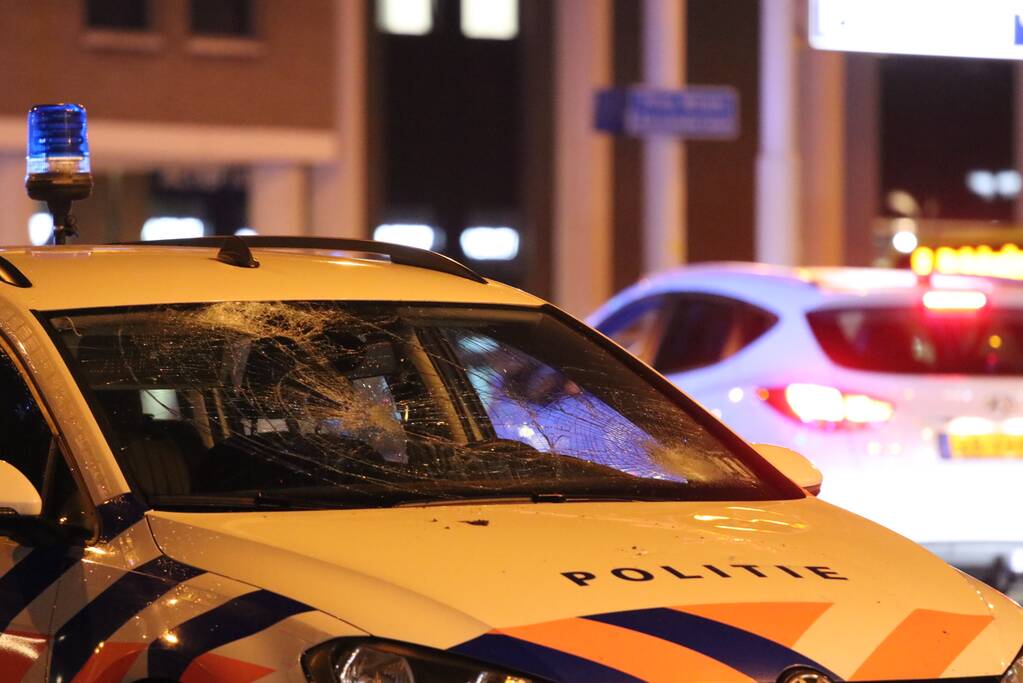 Fietsers aangereden door politieauto