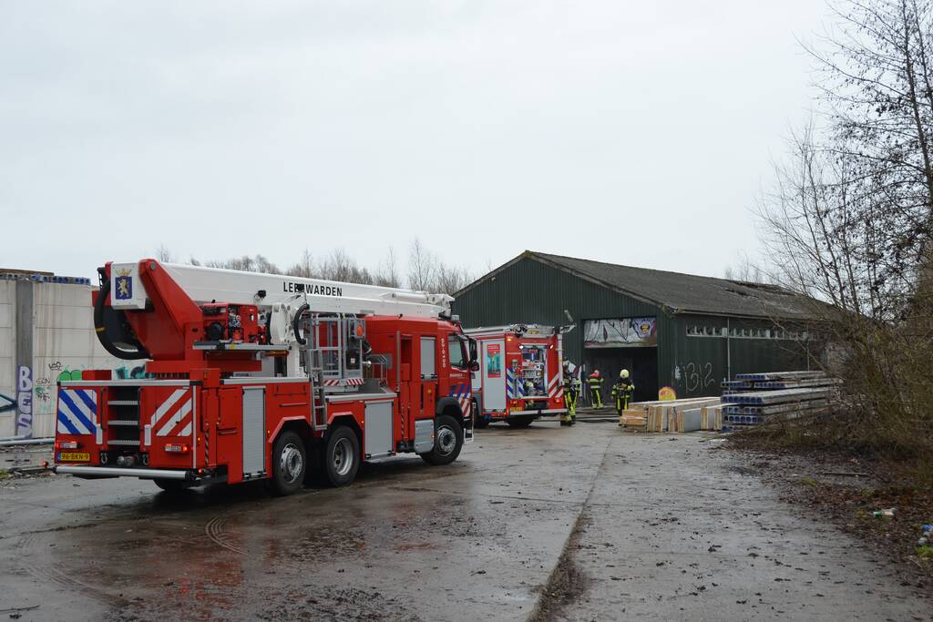 Opnieuw brand in leegstaande loods