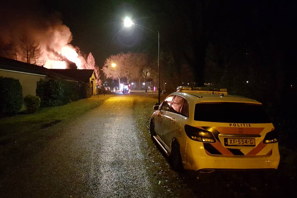 Leegstaande woning verwoest door brand