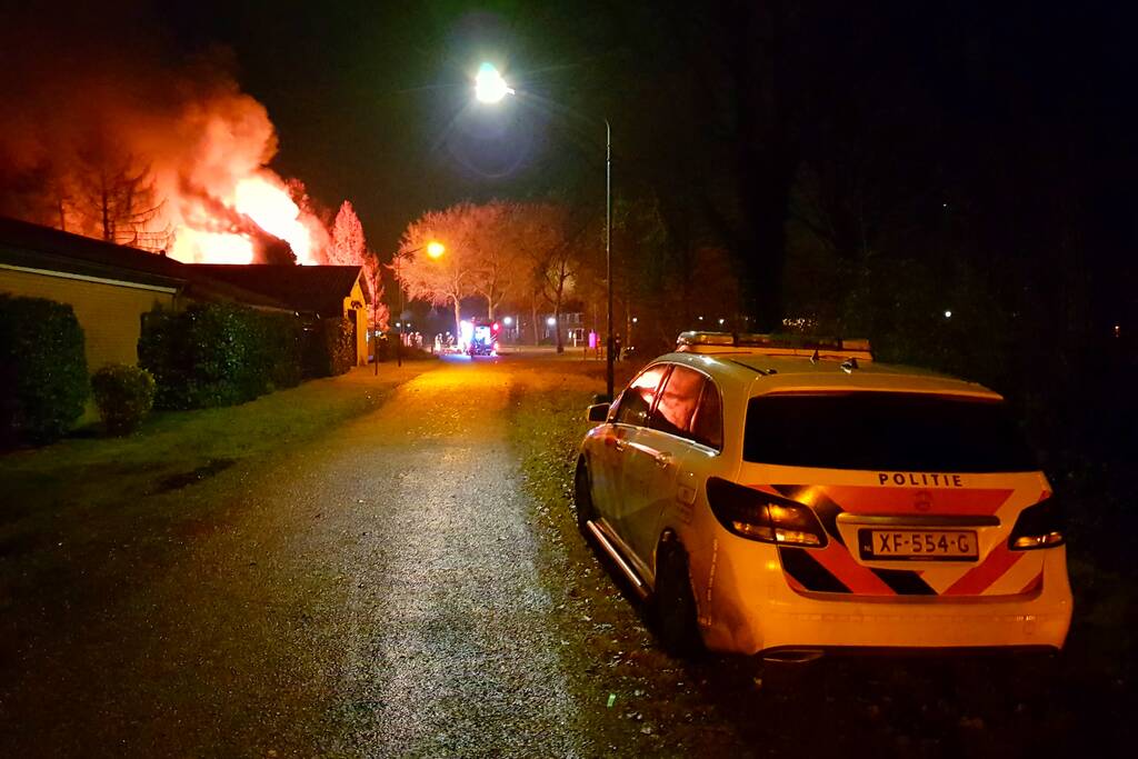 Leegstaande woning verwoest door brand