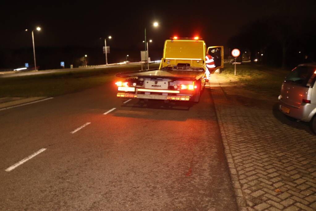 Schade na ongeval op rotonde