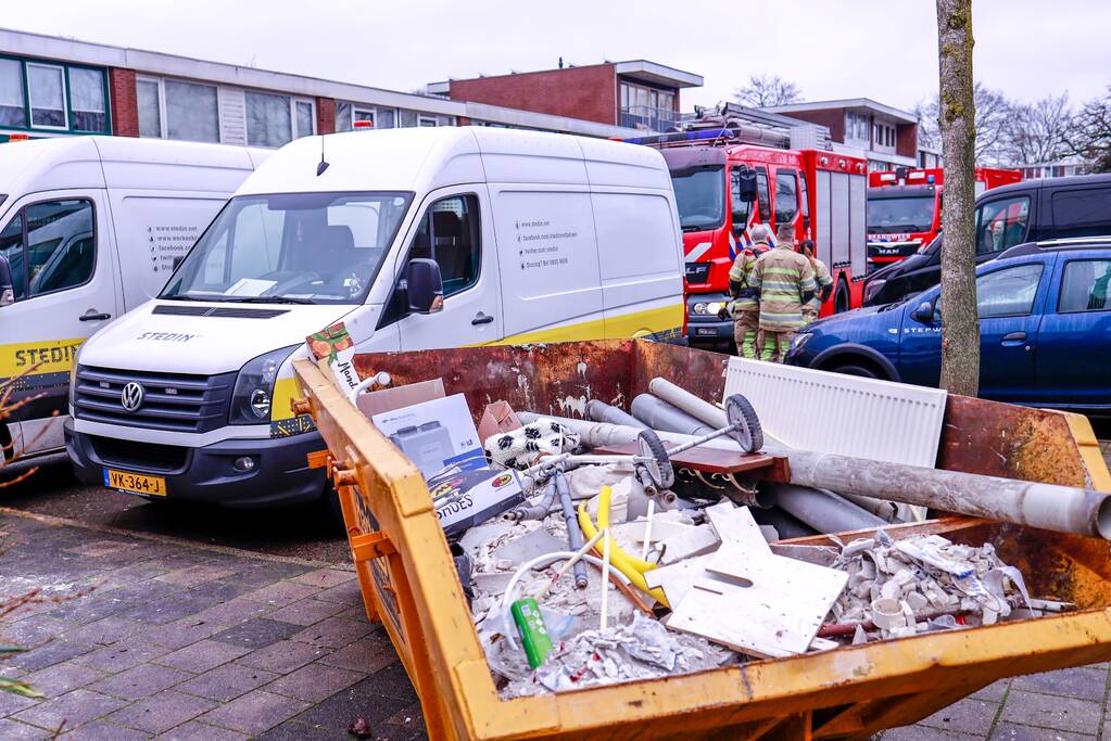 Gasleiding geraakt bij bouwwerkzaamheden