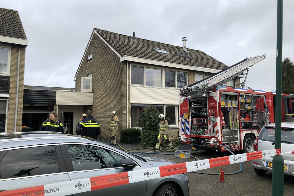 Brand in woning