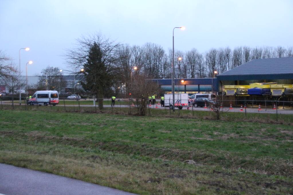 Grote verkeerscontrole industrieterrein Larserpoort