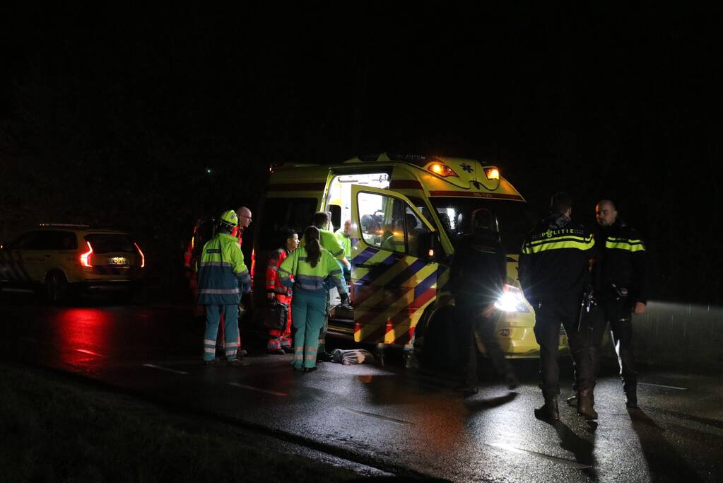 Auto over de kop geslagen