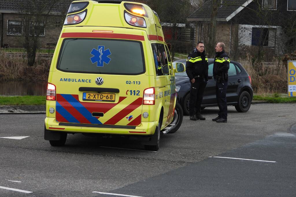 Fietser gewond na aanrijding met auto