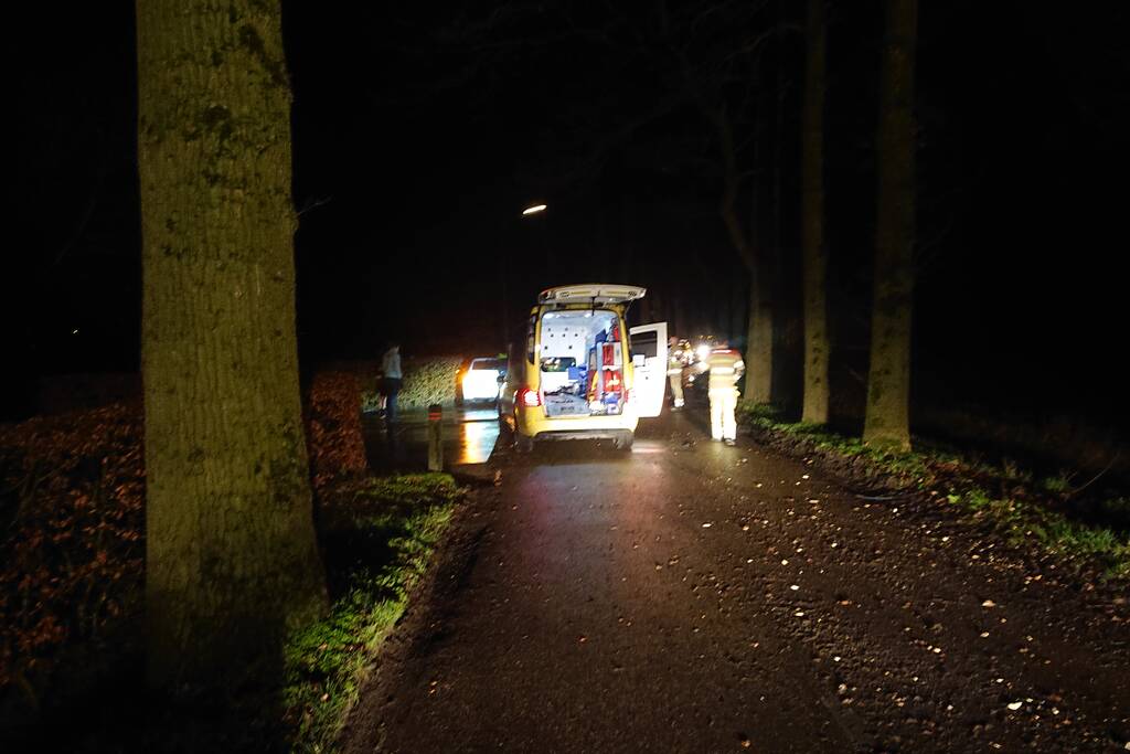 Persoon ernstig gewond na aanrijding met meerdere bomen