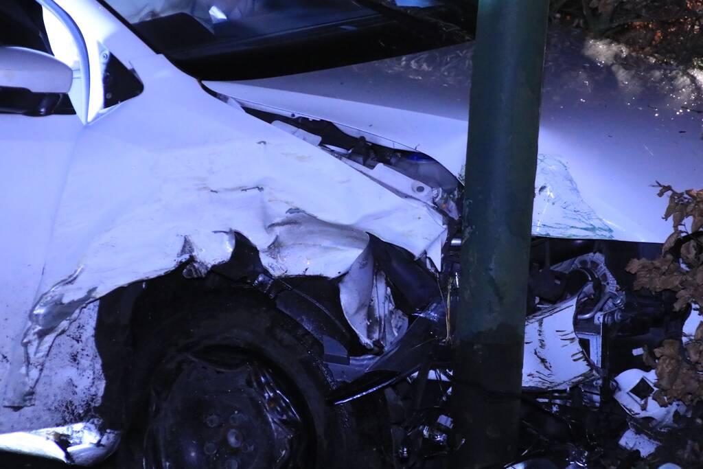 Persoon ernstig gewond na aanrijding met meerdere bomen