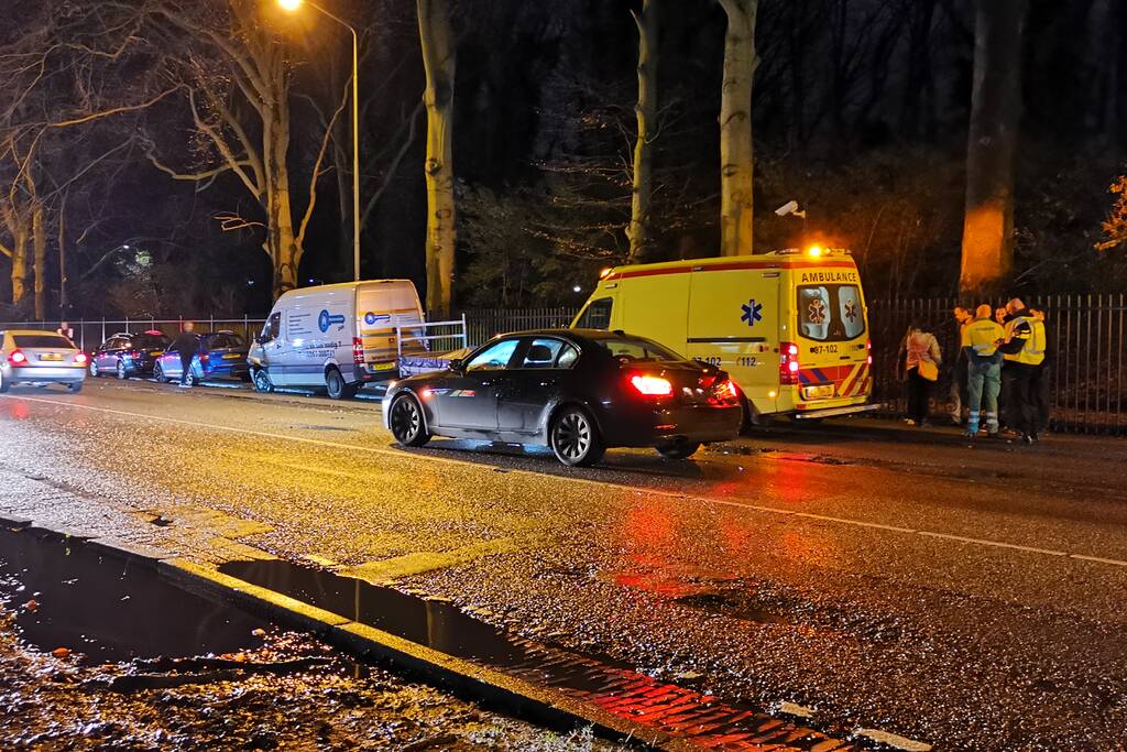 Vier autos betrokken bij kop-staartaanrijding