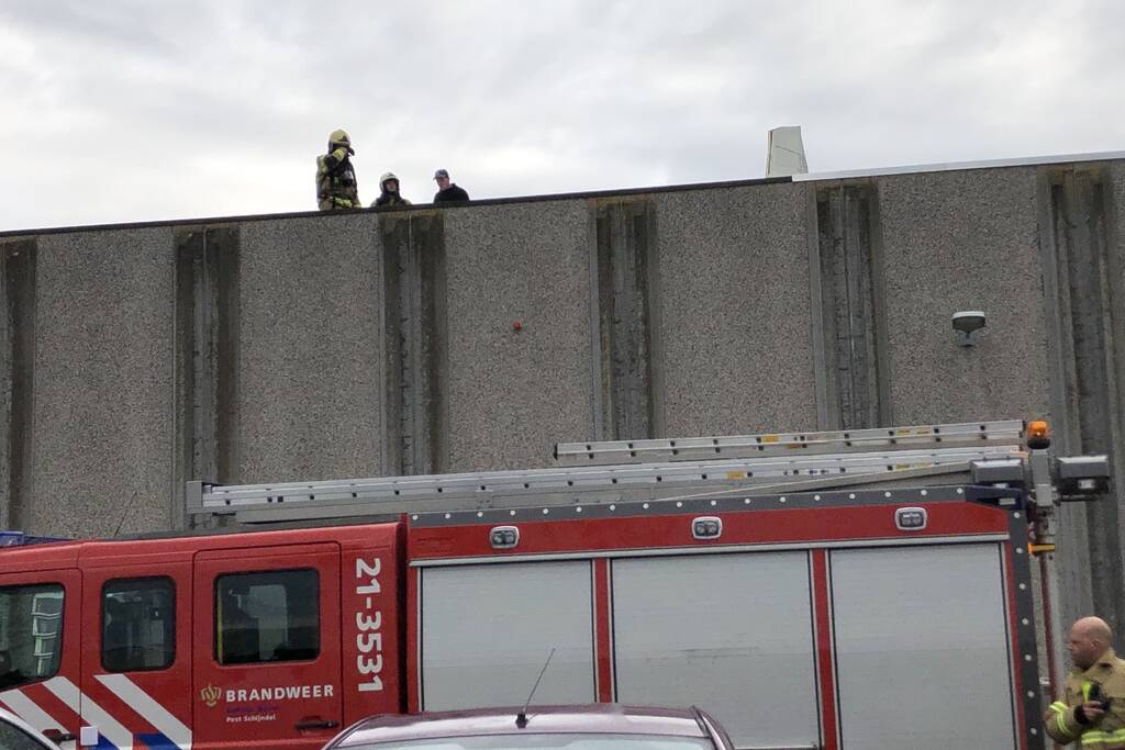 Brand op dak na werkzaamheden