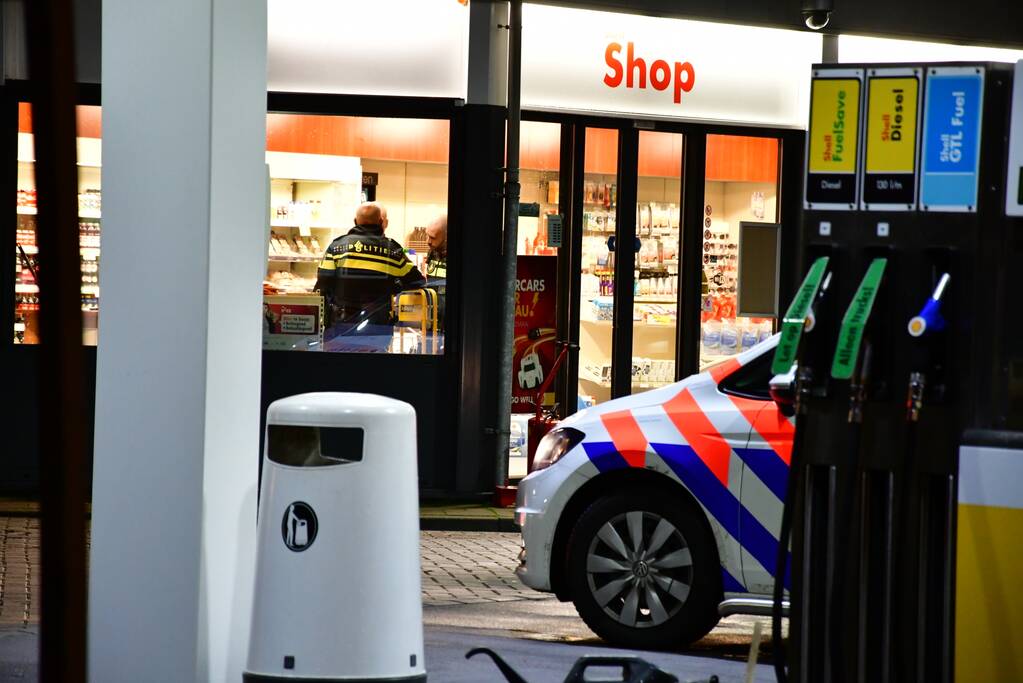 Gewapende overval op shop van tankstation