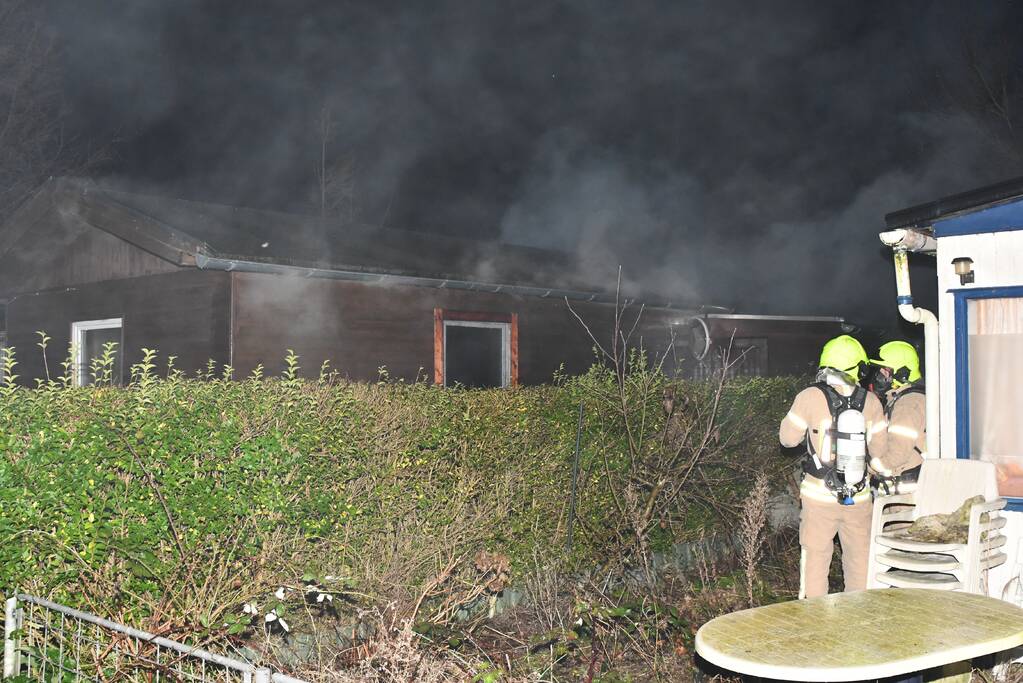 Chalet verwoest na brand