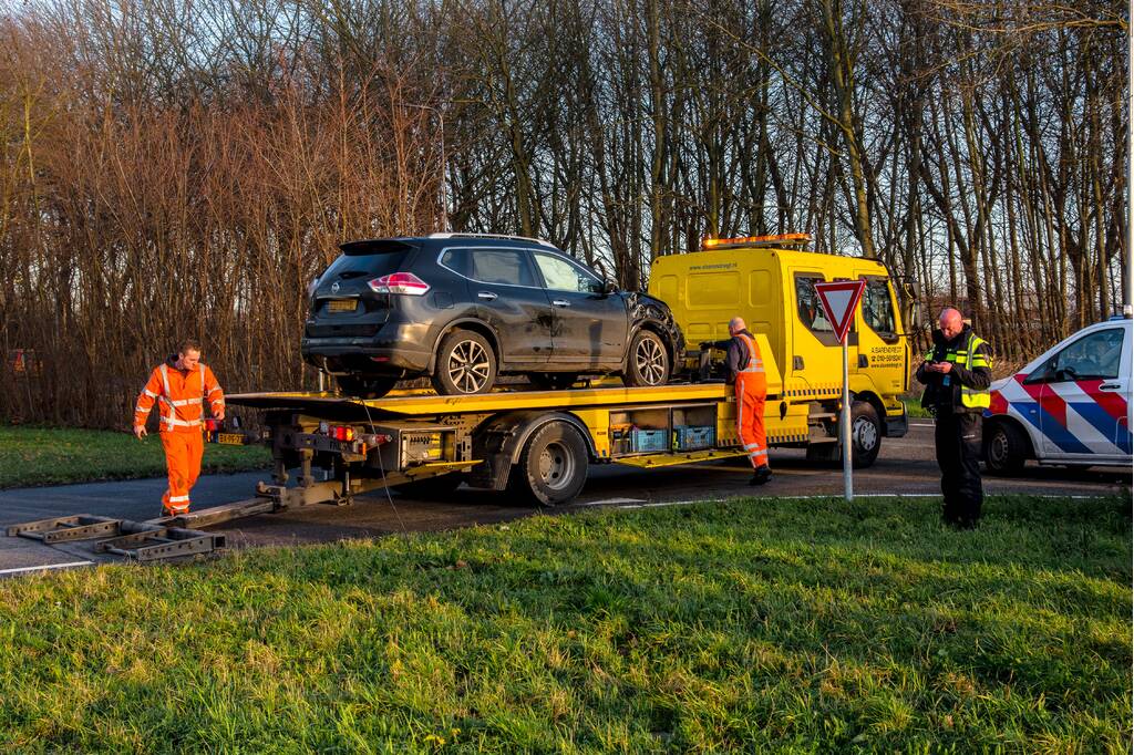 Auto's zwaar beschadigd na ongeval