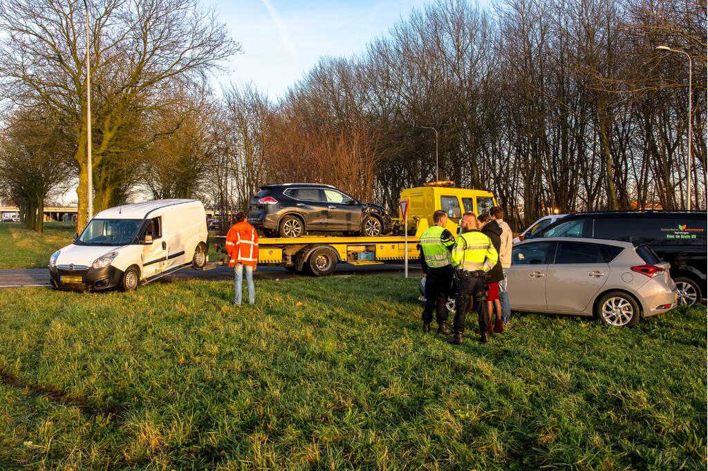 Auto's zwaar beschadigd na ongeval