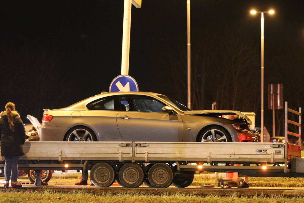 Flinke schade na kop-staart aanrijding