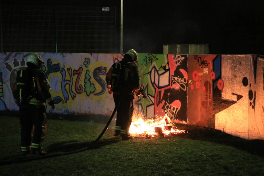 Klein brandje op skatepark snel geblust