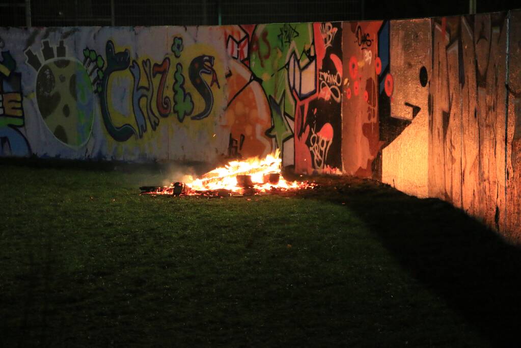 Klein brandje op skatepark snel geblust