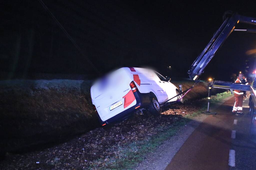 Beschonken bestuurder belandt in sloot en raakt rijbewijs kwijt