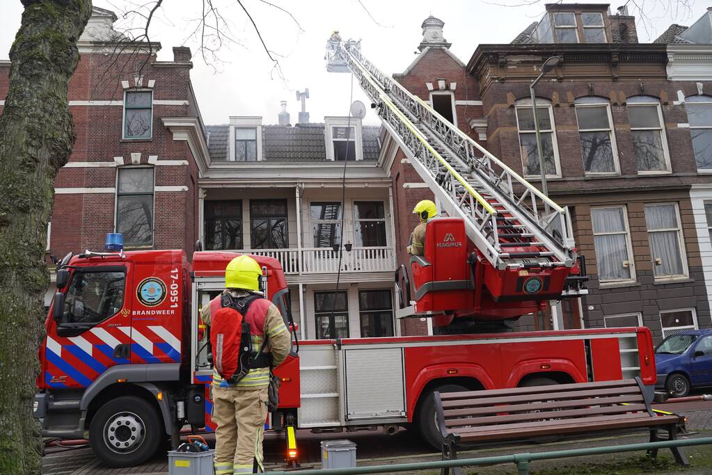 Veel rook bij brand in appartementencomplex