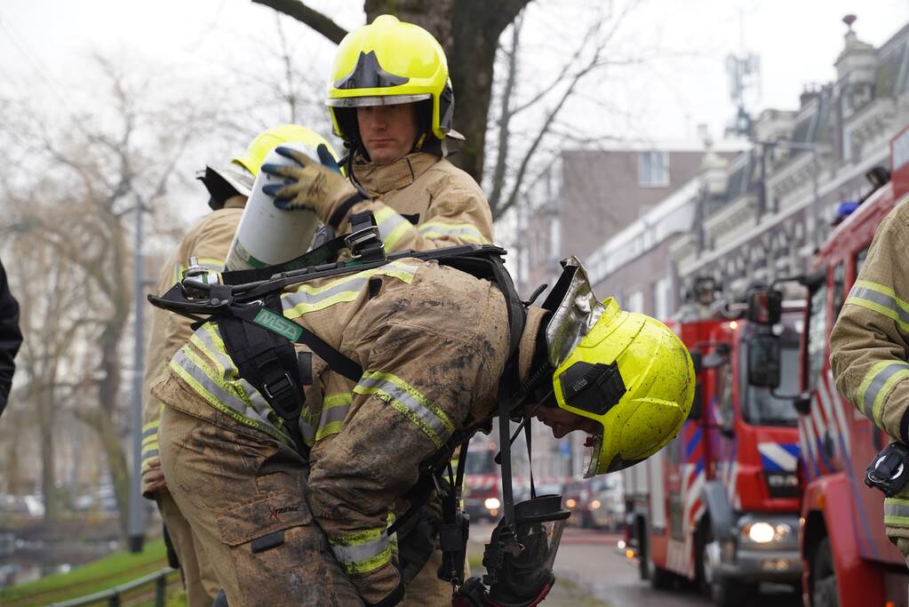 Veel rook bij brand in appartementencomplex