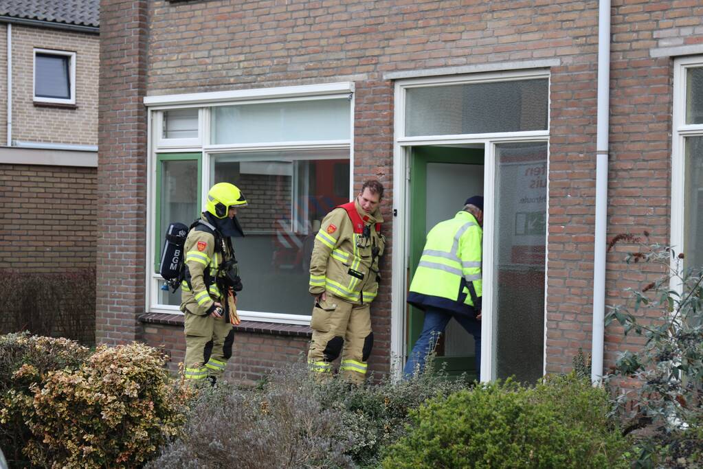 Gasleiding geraakt bij werkzaamheden in woning