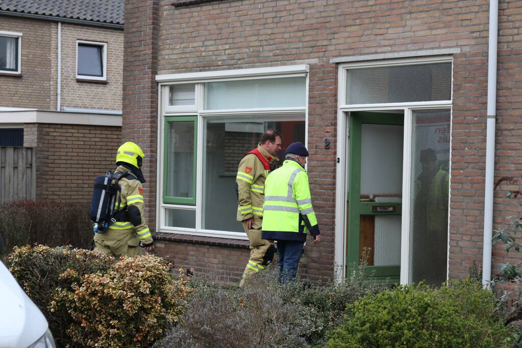 Gasleiding geraakt bij werkzaamheden in woning