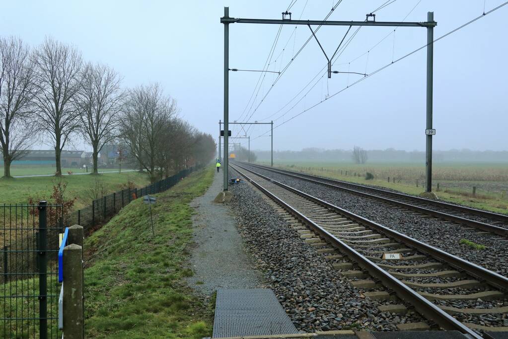 Geen treinverkeer na aanrijding met trein