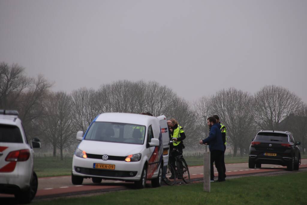 Fietser gewond na aanrijding