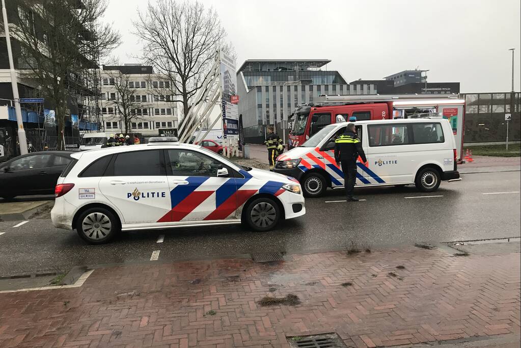 Gasleiding geraakt tijdens graafwerkzaamheden