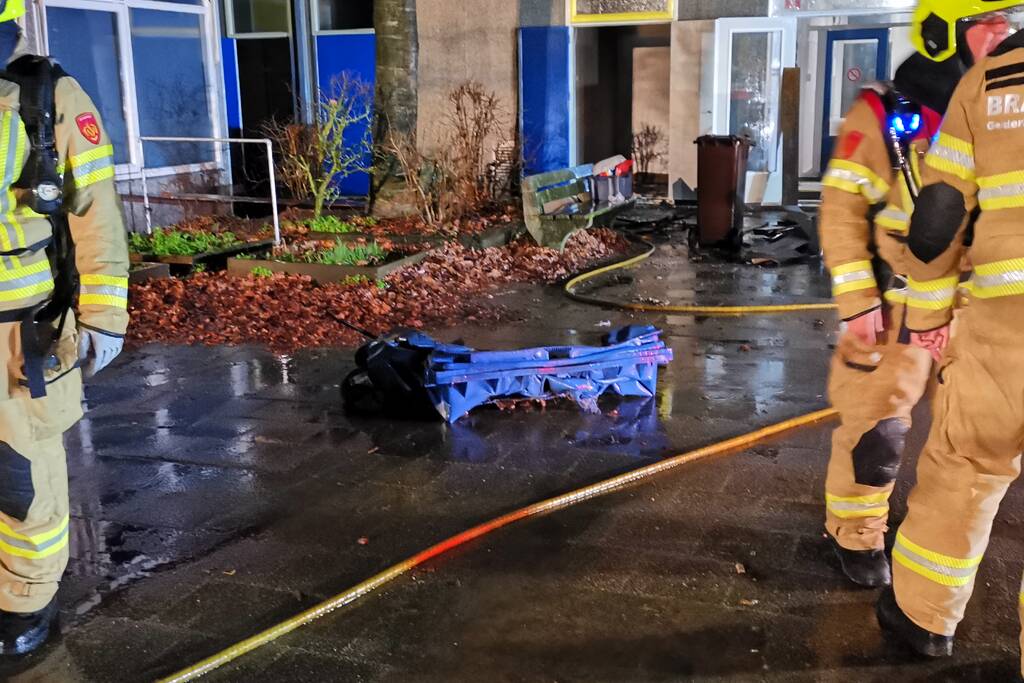 Brand in school 't Palet