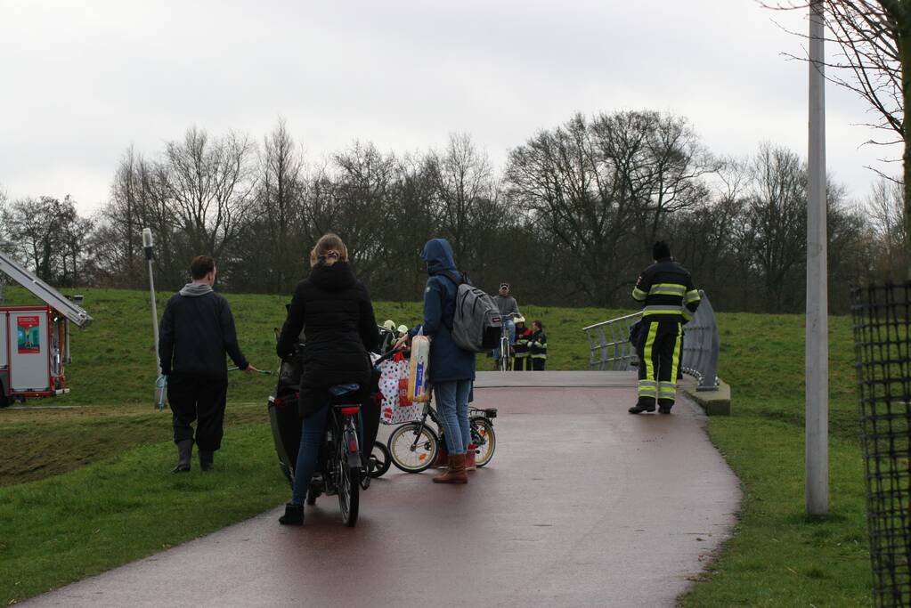 Veel bekijks bij brandweeroefening