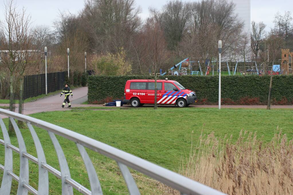 Veel bekijks bij brandweeroefening