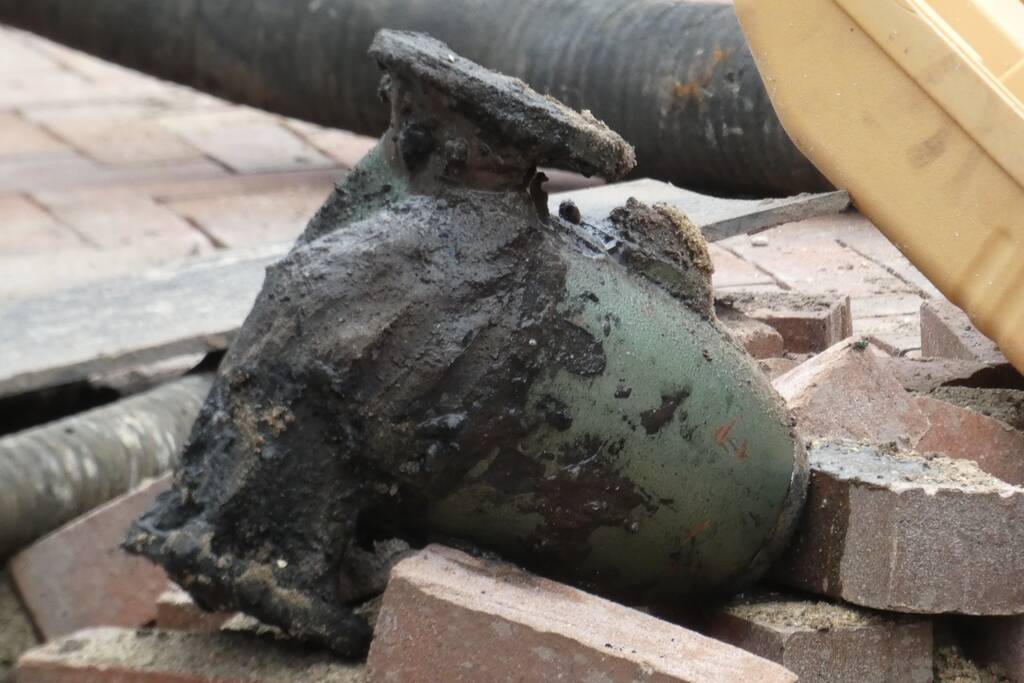Object aangetroffen bij graafwerkzaamheden