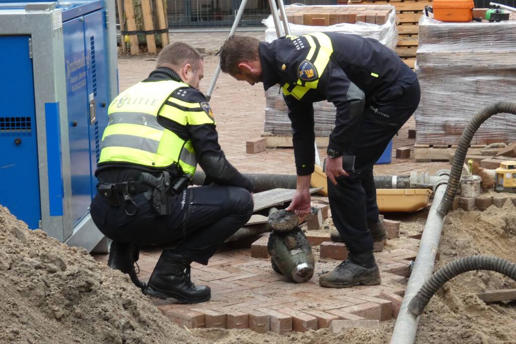 Object aangetroffen bij graafwerkzaamheden