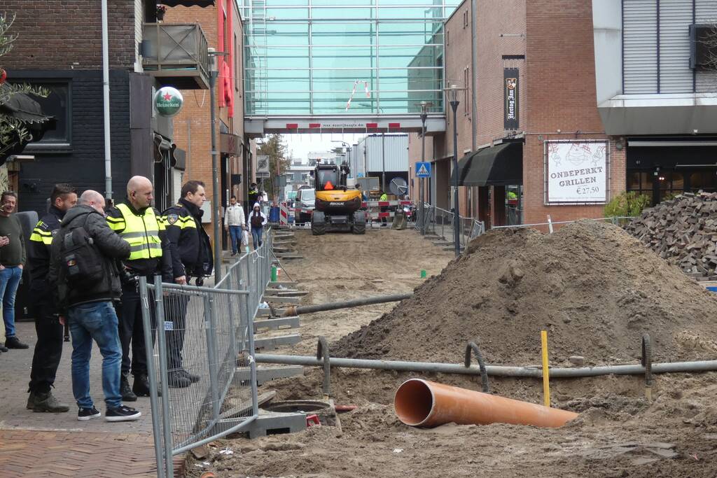 Object aangetroffen bij graafwerkzaamheden