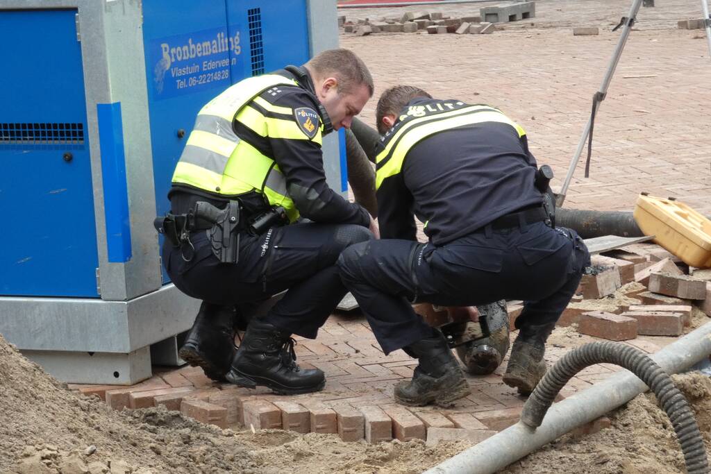 Object aangetroffen bij graafwerkzaamheden