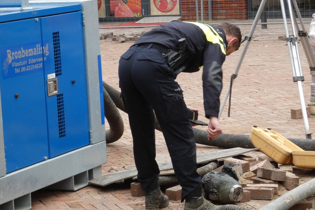 Object aangetroffen bij graafwerkzaamheden