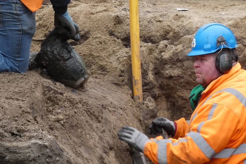 Object aangetroffen bij graafwerkzaamheden