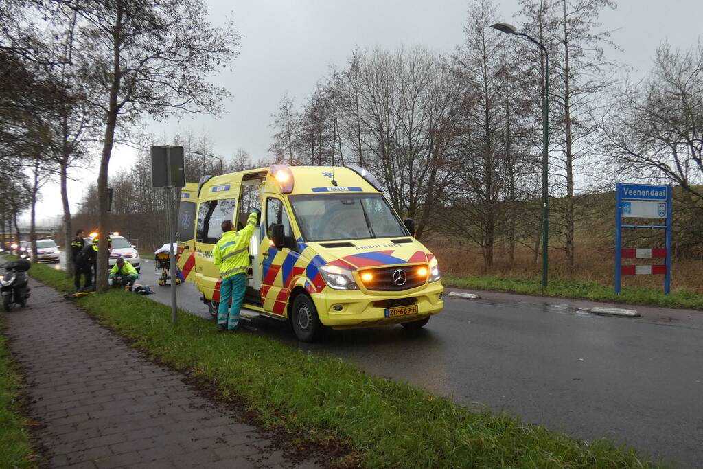 Brommerrijder gewond na val