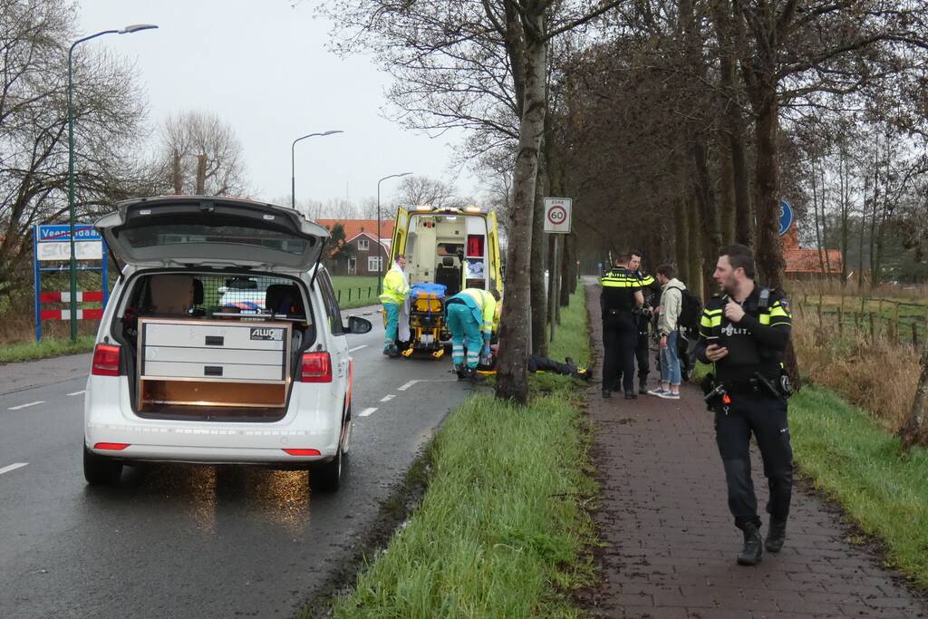 Brommerrijder gewond na val