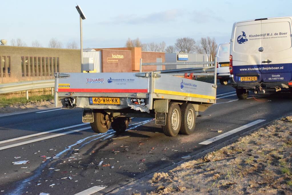 Forse schade na kop-staart aanrijding