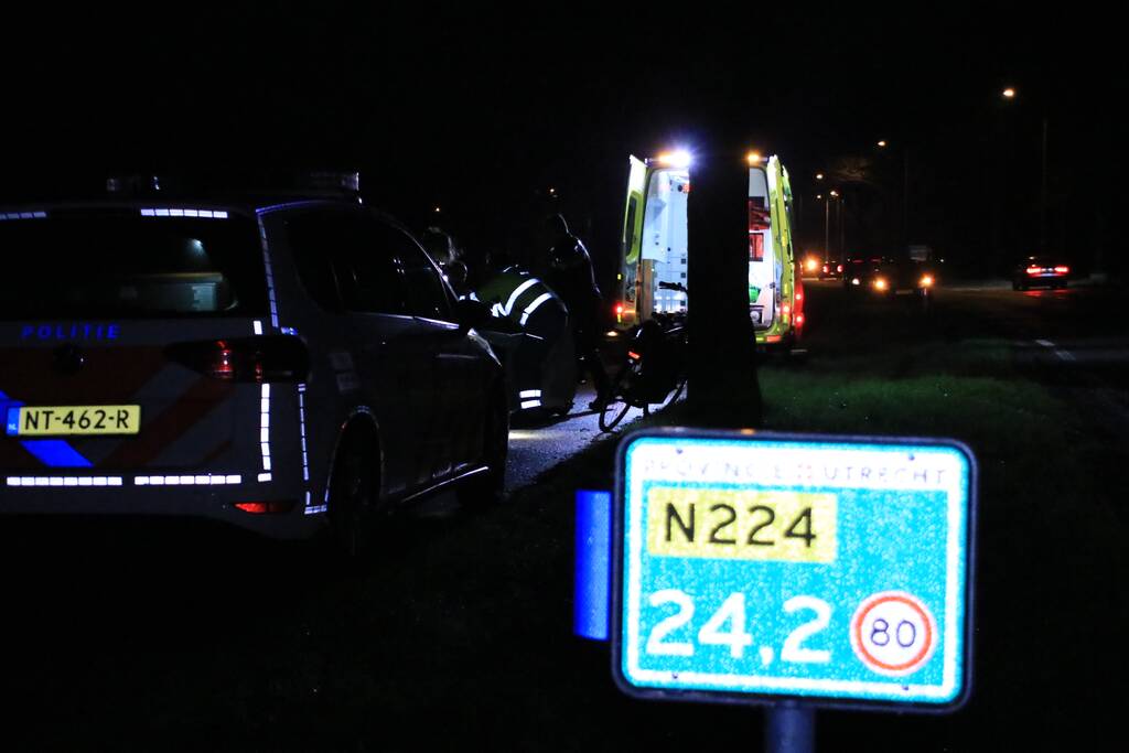 Fietser gewond na val